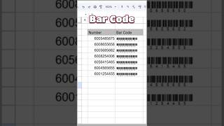 How to create bar code in google sheet shorts ytshorts ytshortsexcelshorts [upl. by Yuzik838]