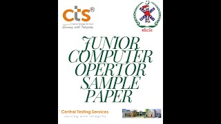 Junior Computer Operator  Sample Papers  Rescue 1122  Jobs [upl. by Craner]