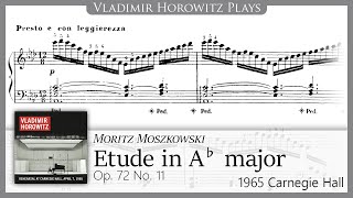 Moszkowski Etude Op 72 No 11 Horowitz 1965 [upl. by Tnecnev]