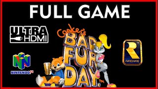 CONKERS BAD FUR DAY FULL GAME N64 Original UltraHDMI Walkthrough 100 Cutscenes amp Culture Refs [upl. by Michaela]