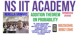 ADDITION THEOREM ON PROBABILITY [upl. by Eisyak]