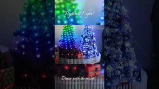 Transform Your Christmas Tree with Smart LED Lights  App and Remote Control shorts [upl. by Bremble]