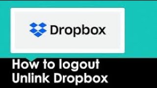 How to sign out from Dropbox on PCDropboxsign out Dropboxsign out Dropbox on PClog off Dropbox [upl. by Einhpad]