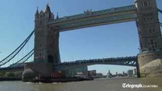 Queens Diamond Jubilee bell ringers rehearse on Thames barge [upl. by Noyar205]