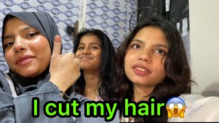 WALLU NY BAAL CUT DIYEA😱 Ab ahad kiya karenga 😭 Hair cut tutorial 😍 [upl. by Krenek]