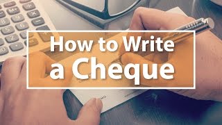 How to Write a Cheque [upl. by Adnilra768]