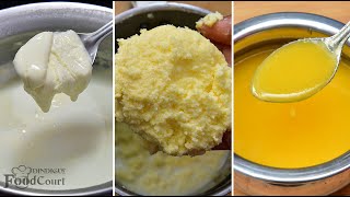 Homemade Ghee Recipe Butter Recipe Pure Ghee Recipe [upl. by Sarad]