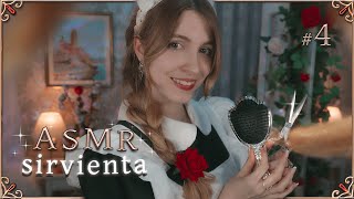 ASMR SIRVIENTA REAL 4 👑 Corte de pelo para la Princesa Heredera al trono ✂️ 🥀【Atención Personal】 [upl. by Nade]