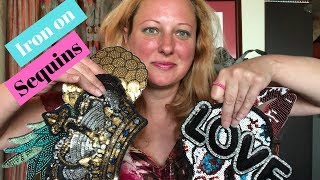 How to Iron on Sequin Patches DIY [upl. by Ulrika907]