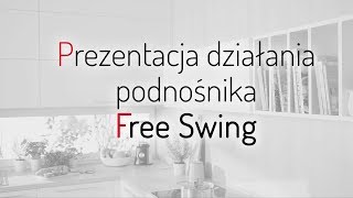 Hafele Free Swing  Prezentacja działania podnośnika Stolmet Akcesoria Meblowe [upl. by Atila]