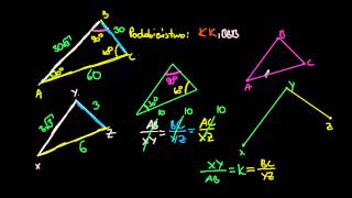 Cechy podobieństwa trójkątów [upl. by Aihsenrad]