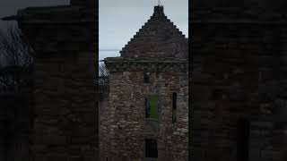 St Andrews castle drone beach dji dronephotography arielphotography scotland flying [upl. by Suissac]