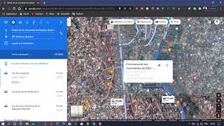 Calculer la distance entre deux lieux dans Google Maps [upl. by Manwell]