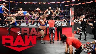 Raw SmackDown and NXT Superstars clash in allout brawl Raw Nov 18 2019 [upl. by Jaquenetta]