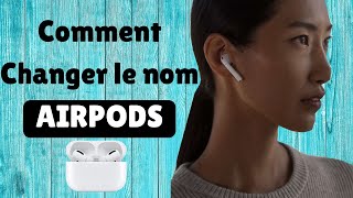 Comment changer le nom des AirPods avec l’iPhone  AirPods MaxAirPods Pro [upl. by Larrabee258]