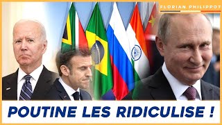 Sommet des BRICS  Poutine ridiculise Macron et l’OTAN [upl. by Costin260]