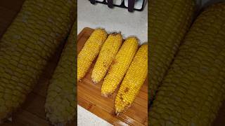 ROASTING BUTTERED CORN IN AIRFRYAİRFRYDA TEREYAĞLI MISIR KÖZLEME keşfeT food recipe corn [upl. by Aihcrop]