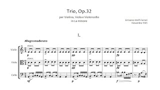 Ermanno WolfFerrari – String Trio in A minor [upl. by Acherman781]