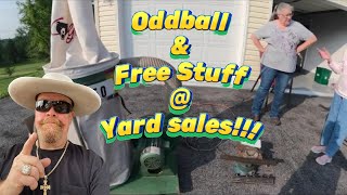 Oddball Items amp Free Stuff  Yard Garage Sales [upl. by Morentz]