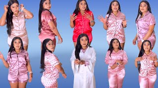 Cute Satin Pyjamas Sets  Shein Nightwear Haul  women must haves  Women Must Haves [upl. by Doley]