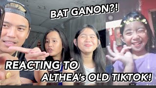 REACTING to ALTHEA’s OLD TIKTOK VIDEOS LAPTRIP 😭🤣  Grae and Chloe [upl. by Lertnahs436]