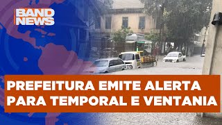 Alerta de temporal no Rio de Janeiro  BandNews TV [upl. by Atiuqin]