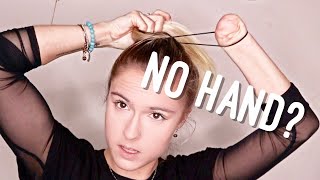 HOW I PUT MY HAIR UP WITH ONE HAND CC [upl. by Jerusalem]