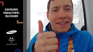 Andrew Kurka  Team USA goes for Gold in Slalom  Samsung Paralympic Blogger  PyeongChang 2018 [upl. by Asiram]