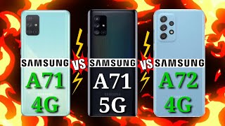 SAMSUNG A71 4G VS SAMSUNG A71 5G VS SAMSUNG A72 4G What is the difference [upl. by Tarfe]