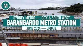 Barangaroo Metro Station — June 2024 [upl. by Shevlo]