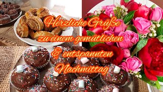 Einen Schönen Sonntag💐 Wünsche einen wunderschönen gemütlichen Sonntag Nachmittag☕🍰 Liebe Grüße💝 [upl. by Nnylatsyrc]