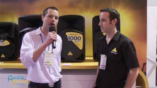 Behringer Eurolive B115MP3 Powered Speaker  NAMM 2012  AudioSavings [upl. by Felicdad]