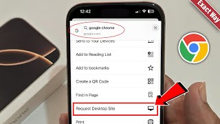 How To Enable Desktop Mode in Google Chrome on iPhone [upl. by Anelhtak]