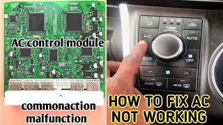 Toyota wishHow to fix car AC not working hvac control module  problems solved [upl. by Ayenat]