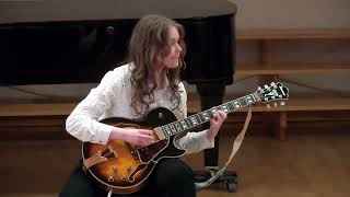 Wes Montgomery  Dnatural blues Emily Remler Bbblues guitar cover [upl. by Whorton732]