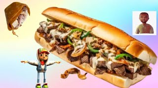 Subway Custom Steak and Cheese Ingredients in Description [upl. by Jarrow709]