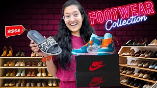 FOOTWEAR COLLECTION 👟 Jinni Ke Sneakers Sandals Shoes Collection  Daily Life Vlog  Cute Sisters [upl. by Arihat]