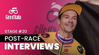 Giro dItalia 2023  Stage 20  Postrace Interviews [upl. by Thurlough]