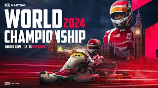 ANDREA DUPE  INTERVIEW AT THE FIA KARTING WORLD CHAMPIONSHIP 2024 PFI UK [upl. by Lebazi]