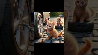 Strong💪 kittens🐱 miawmiaw cat miaumiau cute animals kucinglucu soundviral trendingshorts [upl. by Esikram]