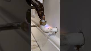 Replacing radiator pipe for new valve howto diy plumbing asmr subscribe subscribe plumber [upl. by Colbye494]