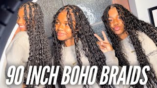 These 90quot Bohemian Braids WENT VIRAL  ALL THE TEA on Boho Braids  Dopeaxxpana [upl. by Anivad]