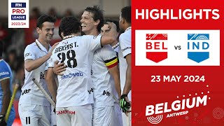 FIH Hockey Pro League 202324 Highlights  BEL v IND M  Match 1 [upl. by Minna]