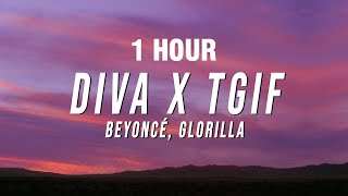 1 HOUR Beyoncé GloRilla  Diva X TGIF TikTok Mashup Lyrics [upl. by Hilten276]