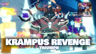 Beating XMAS23 EVENT Krampus Revenge  TDS Roblox [upl. by Aday]