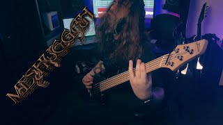 Meshuggah  Straws Pulled At Random Guitar Cover by Raljarn With low F bass [upl. by Hilton]