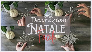 Decorazioni Natale 2024 facilissime  fai da te materiale di riciclo [upl. by Ardnahcal241]