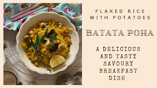 Batata Poha  Flaked Rice with Potatoes [upl. by Retsam]