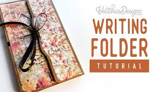 Writing Folder Tutorial  Autumn Forest Residents Crafting Printables Kit  Free Measurements [upl. by Onairpic]