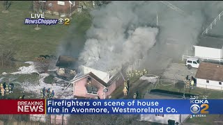 Firefighters On Scene Of House Fire In Westmoreland Co [upl. by Kolva]